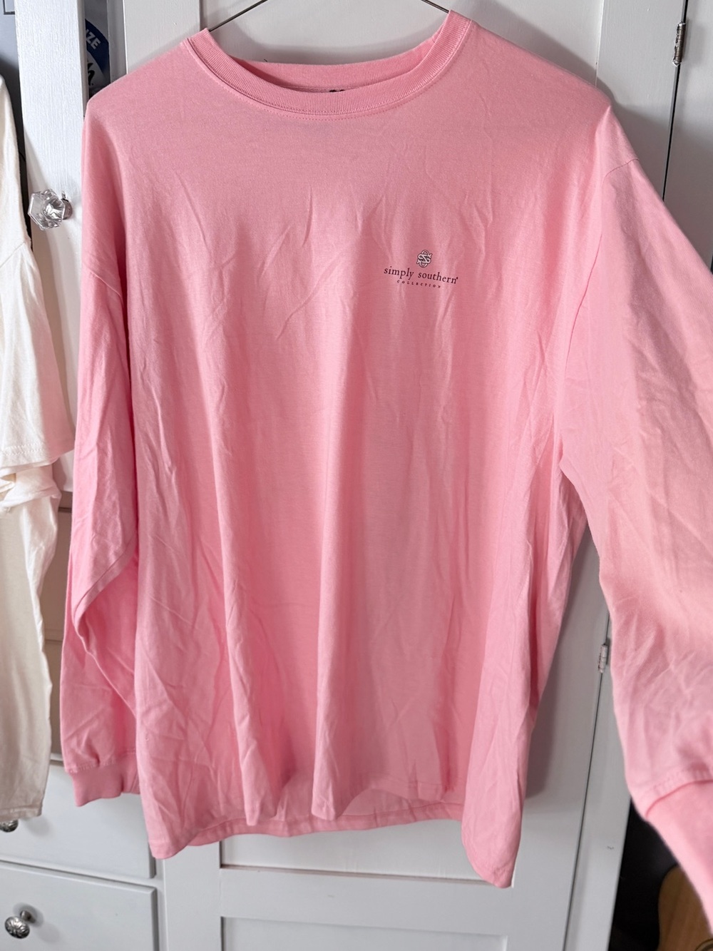 Simply Southern Light Pink Long Sleeve Tee - Picture 2 of 5